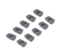 Ausla 10Pcs Carbide Turning Inserts Solid Carbide TiN Coated CNC Lathe Insert for Turning and Finishing, Fast Cutting, Low Friction, Wear Resistant for Woodworking and Metalworking