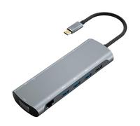Ausla 12-in-1 USB C Docking Station Hub, 4K HD VGA, 3 USB 3.0 Ports, RJ45, Card Reader, PD Charging
