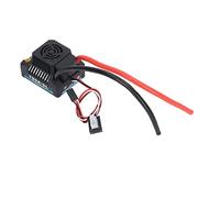 Ausla 120A Brushless ESC, Programmable Sensorless RC Speed Controller, Plastic Aluminum Copper Build, 2 to 4S 5.8V to 6.1V 3A BEC, for 1 8 RC Cars with Low Voltage Cut Off