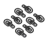Ausla 12Pcs Tie Down D Rings Surface Mount Lashing Ring Forged Metal Bolt On Anchors for Trailer Truck RV Boat ATV SUV Cargo Straps Rope Bungee Cord