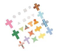 Ausla 12Pcs Transparent 3D Geometric Shapes Clear Geometric Solids Plastic Math Manipulatives with Removable Lids for Volume Measurement STEM Teaching School Supplies