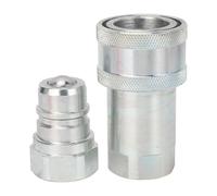 Ausla 1in NPT Hardened Steel 4000PSI 24GPM Quick Easy Connect Disconnect, Extreme Pressure, High Efficiency Seamless Compatibility with 1in Iso 5675 Series Connectors for