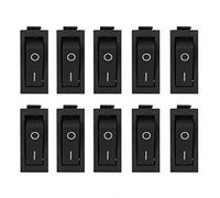 Ausla 2 Pin Rocker Switch Plastic Toggle Switch KCD3 16A 250VAC 20A 125VAC Silver Terminal 2 Position On Off for Household Appliance Repair Replacement