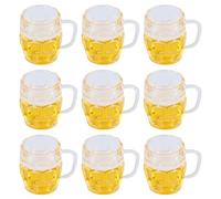 Ausla 20 Pcs Mini Beer Cups Model, Cute Resin Beer Mugs for DIY Crafts, Perfect for Mini Gardens and Themed Parties