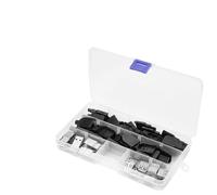 Ausla 20Set USB 2.0 Connector Type A Male and Female 4 Pin Plug Socket Adapter with Black Plastic for USB Cables and Computer Use
