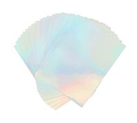 Ausla 22 Sheets A4 Printable Holographic Sticker Paper, Fast Dry, Durable & Compatible with Multiple Printers, Ideal for DIY Projects, Inkjet Printer