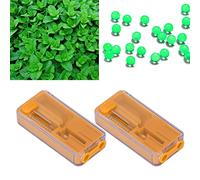 Ausla 2PCS Cigarette Explosion Beads Pushers Cigarette Filter Capsule Box with ABS Material for Outdoor Hiking Smoking (Orange)