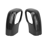 Ausla 2Pcs Gear Shift Knob Cover Trim Carbon Fiber Gear Shifter Cap Cover for Strong Adhesion Protects from Dirt
