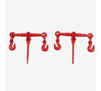 Ausla 2Pcs Ratchet Load Lever, 1/4-5/16 Ratchets Binders Chain Hook Tie Down Rigging Equipment 45 Steel Pull Lever Ratchet Load Tie Down Strap