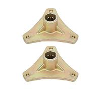 Ausla 2PCS Spline Wheel Rear Axle Hub Alloy Steel ATV Wheel Rear Axle Hub 3 Stud 17 Tooth Gold Plated Replacement for 50cc to Quad Dirt Bike Riders