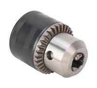 Ausla 3 Jaw Drill Chuck Adapter Kit 45 Steel Key Type Drill Chuck 3 to 16mm 1 2 20UNF Thread with 4 Pit Shank for Impact Driver Power Drills and Drills