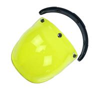 Ausla 3-Snap Bubble Visor, ABS Material, Anti-Fog, Protected Bubble Shield for Motorcycle Helmet, Fits All Sizes, Ideal for Riders (lemon yellow)