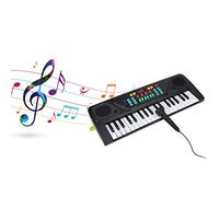 Ausla 37 Key Music Electronic Keyboard Portable Piano for Kids with Microphone LED Screen Educational Musical Instrument Toy