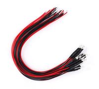 Ausla 3mm Diode Wired, Extremely Low Power Consumption Warm White LED Beads with 20cm Line for Electronic Device Status Indicators