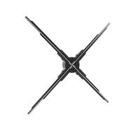 Ausla 4 Blades 3D Hologram Fan, LED Holographic Projector with APP, High Resolution 2500x640 for Business Advertising and Event Displays (GB Plug)