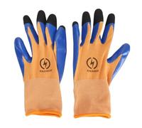 Ausla 400 Insulated Electrician Gloves, Thin Arc Flash Proof Electrical Safety Work Touch Screen Gloves for Install Wires, Change Light Bulbs