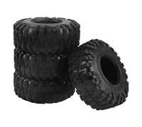 Ausla 4pcs High Grip Performance Rubber RC Crawler Tires, for Trax4 Trax6 Axial SCX10 90046 for Various Terrains, Enhancing Off Road adventures.