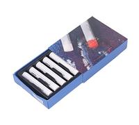 Ausla 6 Pcs White Oil Pastels, Soft Texture Vibrant and Creamy Oil Crayons Pastels Art Painting Drawing Pen Sticks for Artists, Gallery, Beginners