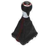 Ausla 6 Speed Shift Head, Ergonomic Design Shifter Knob for A6 C6 2004-2011, Smooth Shift Experience, Stylish Replacement for Car (Red Circle)