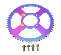 Ausla 60 T Rear Sprocket 420 Chain for Dirt Bike | High Strength Steel, Ti Plating, Fit for Yozma 10, Heybike Villain, Eskute Nova Mini, Kugoo Wish 01