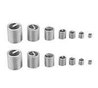 Ausla 60pcs Wire Screw Sleeve Kit, Stainless Steel Thread Repair with Vibration Resistant Inserts for M3 M4 M5 M6 M8 M10 M12 Applications