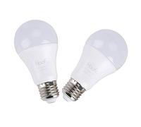 Ausla 7W Dusk to Dawn Light Bulb 2 Pack Auto On/Off Sensor LED E26/E27 Base 600LM Cold White 6500K for Garage Porch Patio with 365 Days, Hassle- Operation, Energy