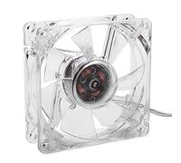 Ausla 8cm USB Cooling Fan with Colorful LED Lights for PC Computer, 800 RPM Quiet Operation, Transparent Design, USB Powered, Great for Gaming and Everyday Use
