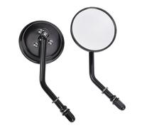 Ausla 8mm Motorcycle Mirrors Round Chrome Alloy Rear View Side Mirrors Wide Angle Universal Fit for Motorcycles and Scooters Commuting Street Riding and Daily Replacement