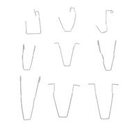 Ausla 9pcs Bulb Retaining Spring Clips Universal Stainless Steel Headlight Dip Dipped Beam Bulb Holder Clips for H1 H3 H4 H7 Bulbs