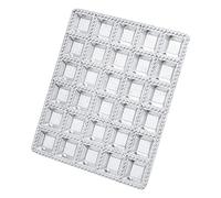 Ausla Aluminium Alloy Dumpling Mould, Reusable Pastry Maker for Quick Effortless Dumpling Making, Durable Kitchen Tool with Easy Grip, 7.71 X 6.49 Inches Silver