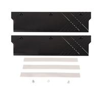 Ausla Aluminum Alloy Computer Water Cooling Heatsink DDR5 Memory Cooler with Heat Dissipation Tape for Efficient Heat Dissipation Easy Installation (Black)