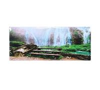 Ausla Aquarium Background, Aquarium Background Poster Decoration Aquarium Backdrop Decoration Waterproof Fish Tank Sticker Jungle Waterfall Pattern(61 * 30cm),Home