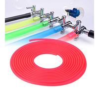 Ausla Aquarium Hose, Silicone Pump Tube with 5m Length for Fish Tanks, Flexible and Thick Oxygen Hose for and Environments (Red)