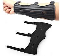 Ausla Archery Arm Guard, PU Leather Material, Lightweight with Elastic Webbing, Ideal for Both Hands, Perfect for Outdoor Archery Enthusiasts