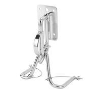 Ausla Arrow Storage Case Snap Davits Set, 304 Stainless Steel Instant Lock Davits for Yachts, Easy Lift Design, Durable and Rust Resistant for Boats (With White Armrests)