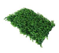Ausla Artificial Grass Wall Panel PE Greenery Backdrop 23.6 X 15.7 in Easy to Cut Dense Look Interlocking Design for Indoor Outdoor Wall Fence Balcony Party Garden Decor (Type 4)