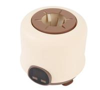 Ausla Automatic Baby Mixer Electric Milk Bottle Shaker PP Silicone 4 Speeds 7 Timer Settings Low Noise Cordless Digital Display for Infant Feeding At Home or Night (Brown)