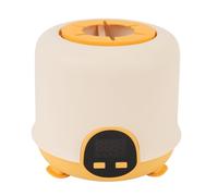 Ausla Automatic Baby Mixer Electric Milk Bottle Shaker PP Silicone 4 Speeds 7 Timer Settings Low Noise Cordless Digital Display for Infant Feeding At Home or Night (Yellow)