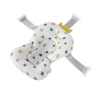 Ausla Baby Bath Cushion Infant Bath Support Pillow Floating Pad for Newborns 0-12 Months with 3 Buckle Safety Straps Adjustable Head Neck Support Soft
