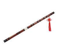 Ausla Bamboo Flute D Key, Crafted From Dried Bitter Bamboo, Fine Polished Brass Joint, Ideal for Beginners and Performance Users
