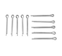 Ausla Bike Disc Brake Pad Lock Pins, Stainless Steel Split Cotter Pins 10 Pack 40mm Rust Resistant High Hardness Lightweight Design for Bicycle Disc Brake Repair