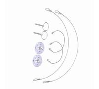 Ausla Black CNC Billet Aluminum Racing Hood Pin Lock Kit, Great Decoration, HighQuality, Multifunctional Locking Pins for Cars, Ships, Cabinets, and More (Silver)