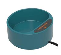 Ausla Boat for Pets with Constant Temperature Control Heating for Cat Birds, ABS Plastic Water Bowl with Outdoor Heating