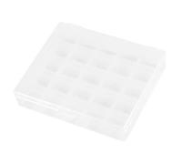 Ausla Bobbin Box, Clear Plastic Flap Cover Design Bobbin Case Holds 25 Spools for Sewing Machine