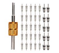 Ausla Car Air Conditioning Valve cor e Kit, R134A R12 Model Air Conditioning Valve cor e Accessories Kit