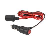 Ausla Car Cigarette Lighter Adapter, PVC Construction, 15A Safe Power Supply, Ideal for Car Camera and GPS Use