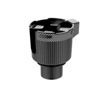 Ausla Car Cup Holder Expander, Black ABS Bottle Holder for 3 to 4.4 in Mugs, Secure Your Beverages While Driving