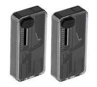 Ausla Cigarette Explosion Beads Pusher, 2 pcs Cigarette Filter Capsule Box Crushball Dispenser Cigarette Accessory (Black)