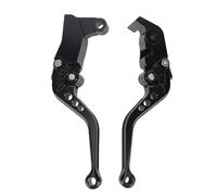 Ausla Clutch Levers, 1 Pair Aluminum Alloy Brake Lever Set Brake Clutch Short for Indian FTR1200 S Carbon 2019-2025 (Black)