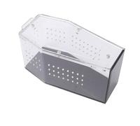 Ausla Coffin Shaped Jumping Spider Enclosure, Transparent Acrylic Spider Terrarium 5.1 X 6 X 9.5 Inches with Ventilation Holes, 360 View for Tarantula Mantis Beetle Keepers